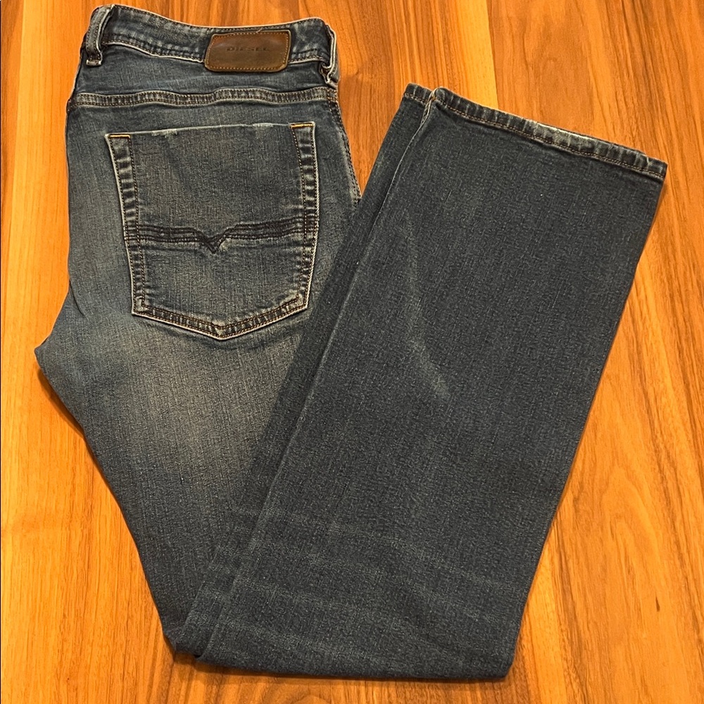 Diesel Zatiny Regular Bootcut Men's Blue Jeans, W30, L32